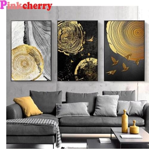 Abstract Tree rings Picture diy Diamond Painting Full Square Round drill Mosaic diamond embroidery nordic painting home decor