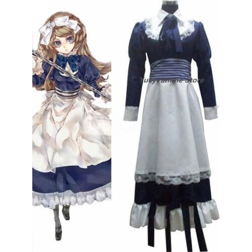 Anime Axis Powers Hetalia White Russia Cosplay Costume Waitress Uniform Customize for adults and kids