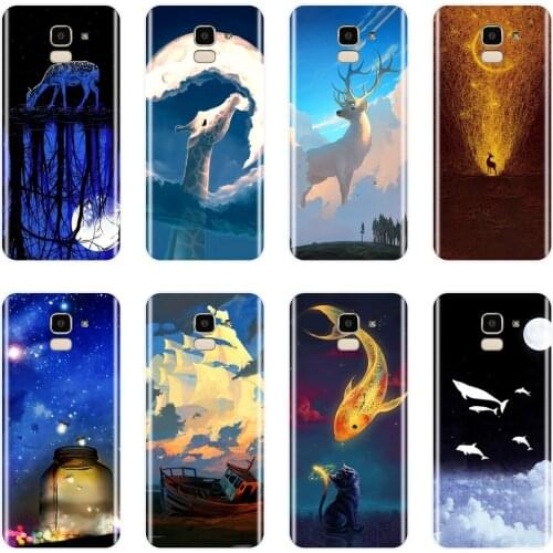Soft Silicone Phone Case For Samsung Galaxy J2 J5 J7 Prime J3 J5 J7 2015 2016 2017 Cat Deer Back Cover For Samsung J4 J6 J8 Plus