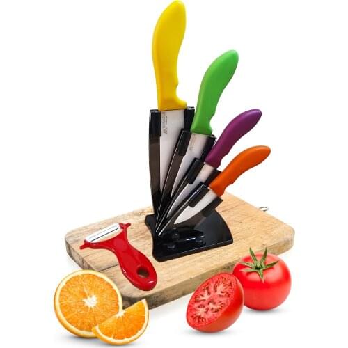Miracle Ceramic Knife Set Standing Color 6 Piece