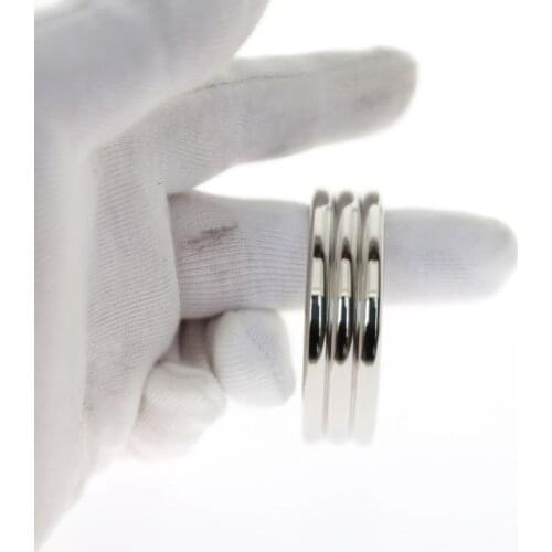 Stainless Steel Erotic Cock Penis Rings Penis Sleeve Penis Trainer Delay Premature Ejaculation Lock Vibrator Cockring Sex Toys