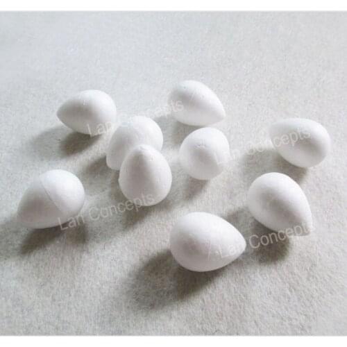 Wholesale 20mmx30mm Styrofoam Balls Foam Rose Bud for Holiday DIY Craft Paper Flower Nylon Stocking Flowers - white 200pcs/lot