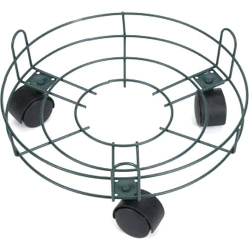 Mobile Flower Pot Tray Large Flower Pot Holder with Brake Roller Supporting Bonsai Tray