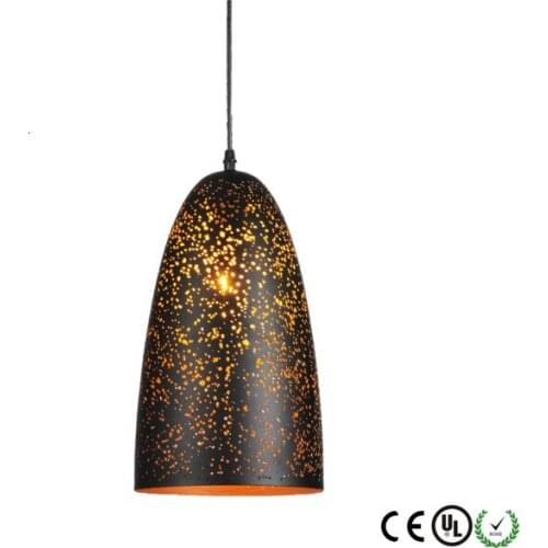Industrial Vintage Metal Rust Pendant Light E27 Base Decorative Home Lighting Modern lamparas de techo colgante