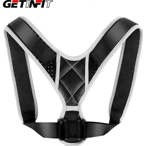 Getinfit Adjustable Back Posture Corrector Clavicle Back Shoulder Lumbar Brace Support Belt Posture Corrector Brace Support belt