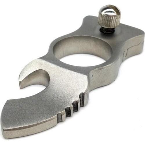 Outdoor Portable Slingshot Self defense Multi-function EDC Tools Toy Bow Ring Bow Window Breaker Bottle Opener Screwdriver