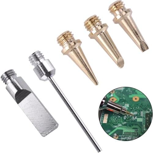 Self-Ignition 5pcs Gas Soldering Iron Cordless Welding Torch Kit Tool HS-1115K Top Quality Ignition Butane Soldering Iron tip