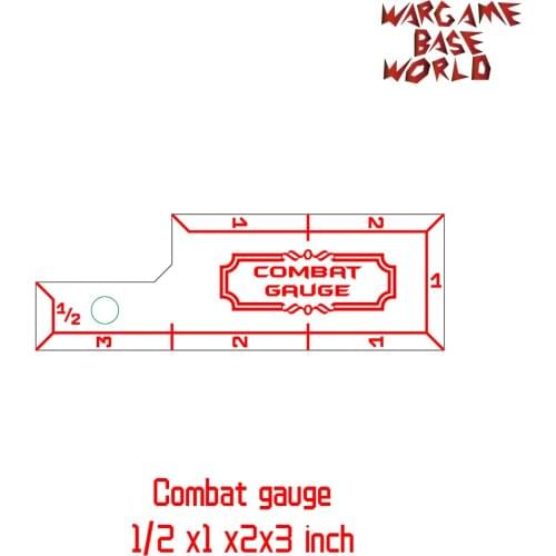 Wargame Base World - combat gauge - measure tooling - ruler for Warhammer