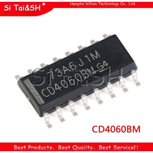 10pcs/lot CD4060BM HEF4060BT SOP16 HEF4060 HCF4060 IC 14stage ripple-carry binary counter/divdr New Original chip