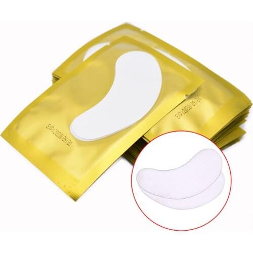High Quality 100pairs Eyelash Extension Paper Patches Grafted Eye Stickers Eyelash Under Eye Pads Eye Paper Patches Tips Sticker