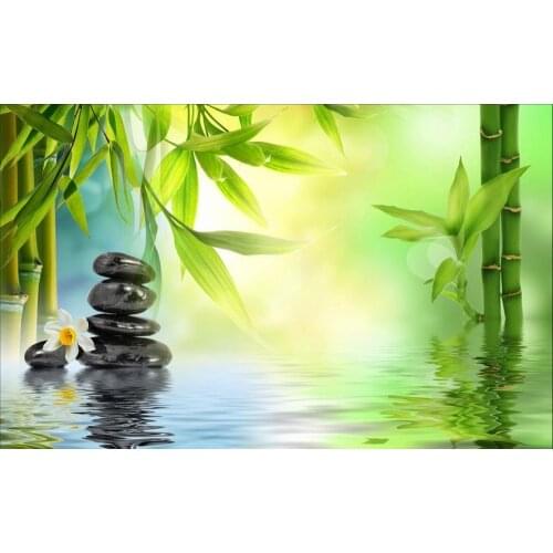 Custom 3d mural wallpaper European style bamboo 3d wall murals wallpaper 3d room wallpaper landscape