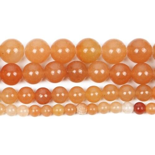 4-12mm Natural Stone Beads Round Smooth Red Dongling Stone Loose Beads For Jewelry Making DIY Charm Bracelet Necklace Handmade