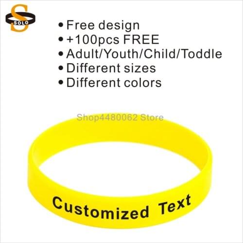 600pcs/lot 12mm custom writing silicone bracelets with personal name and phone number rubber armbands in solid design