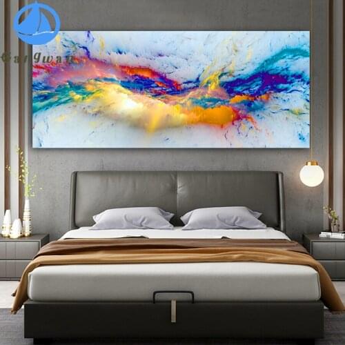 Large size Colorful Clouds Abstract Diamond Mosaic Cross Stitch Home Decoration Diamond Painting Kits Full Square round Drill