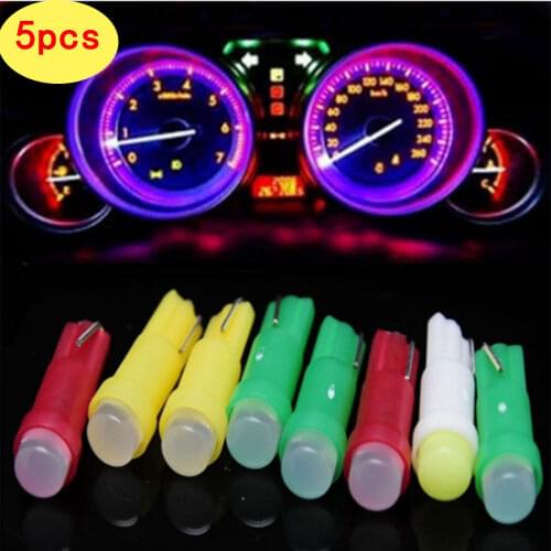 Auto light bulb T5 high brightness auto led instrument light makeup light T5 1SMD W5W COB indicator light