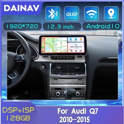12.3 Inch Android 10 Car Radio Auto For Audi Q7 2010 2011 2012 2013 2014 2015 Car Stereo GPS Navigation Car Multimedia Player