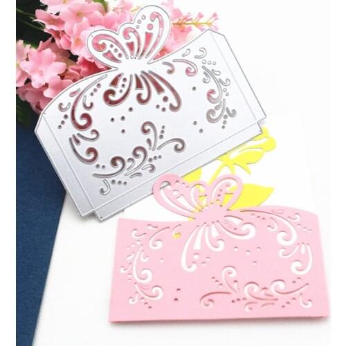 Butterfly Lace Envelope Border Metal Cutting Dies Scrapbooking DIY Stencil Craft Paper Card Decoration Template