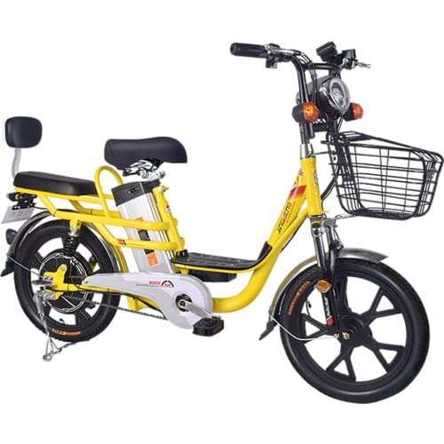 Janobike Portable battery electric bicycle 48V 350W Brushless Motor electric bike Max. mileage 100km e-bike