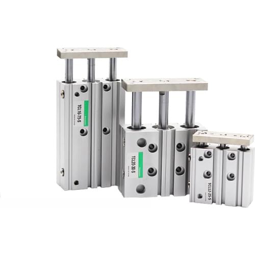TCL TCL25 10-250MM AIRTAC TYPE Compact Guide Three axis Cylinder pneumatic components TCL25-10 TCL25-20 TCL25-25 TCL25-30