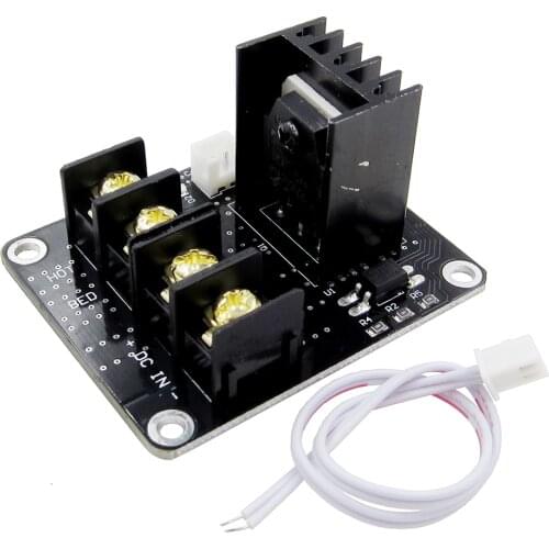 5pcs/lot 3D Printer Heated Bed Power Module /Hotbed MOSFET Expansion Module Inc 2pin Lead With Cable for Anet A8 A6 A2 Ramps 1.4
