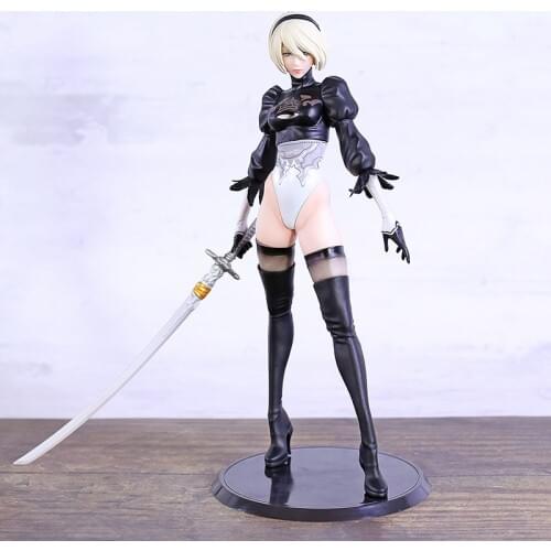 NieR Automata YoRHa No.2 Type B 2B PVC Figure Collectible Sexy Girl Model Toy