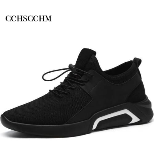 Spring 2019 New Breathable Waterproof Shoes Men Fashion Black Sports Leisure Casual Shoes Sneaker Human Race