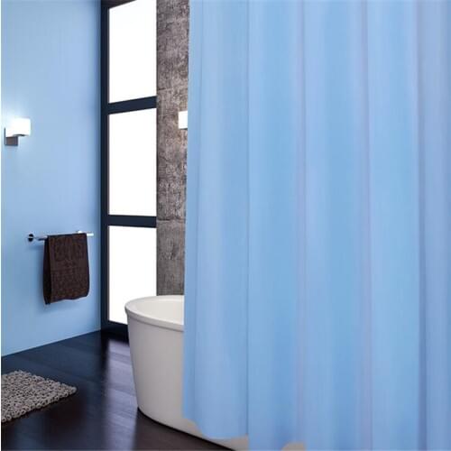 180*180cm Solid Color Shower Curtain Opaque Shower Curtains Thick Waterproof Persiana For Bathroom Product Home Decor Six-color