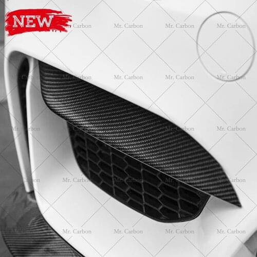 FOR BMW M3 M4 F80 F82 F83 MP STYLE CARBON FIBER FRONT BUMPER CANARD TRIM TUNING PART FOR M3 M4 FRONT SPLITTER VENTS COVER RACING
