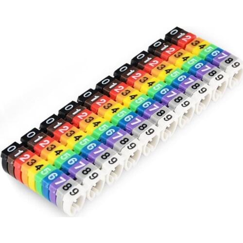 Plastic Cable Insulation Label 1.5 Cable Marking Number 0 to 9 sq.mm PVC Colored Cable Insulation Marking