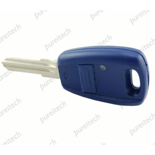 PREISEI 20pieces/lot Blue Remote Key Fobs For Fiat Car Key Covers Replacements with GT15R blade