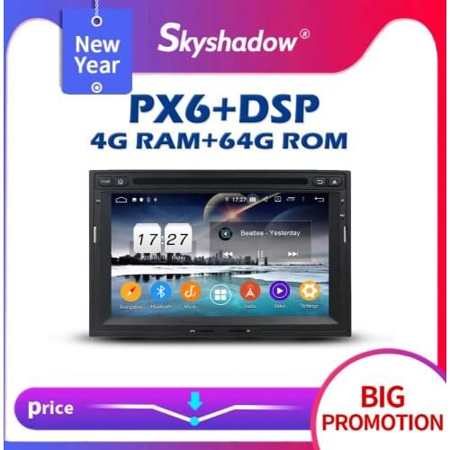 PX6 DSP Android 10 4G + 64GB Car DVD Player GPS Map Radio wifi BT 5.0 For PEUGEOT 3008 5008 Partner CITROEN Berlingo 2010-2016