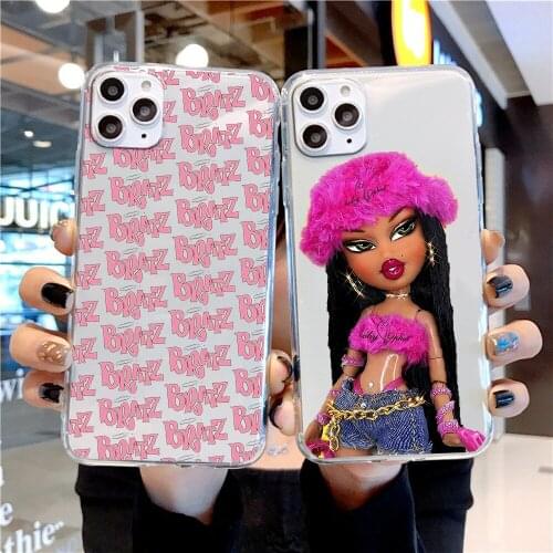 Bratz Cute Cartoon girl Doll Phone Case For Xiaomi Redmi Note 7 7A 8 8T 9 9A 9S 10 K30 Pro Ultra transparent tpu waterproof