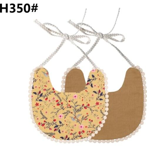 Ins Style Multi-Color AB Side Bibs For Infant Toddler Babies Cotton Linen Saliva Towel Children Cute Print Saliva Towel Kids