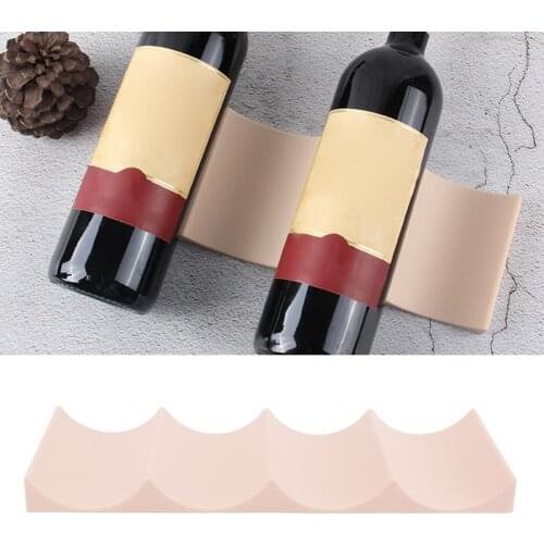 Wine Holder Wine Storage Rack Anti-slip Space Saving PP Stackable Practical Cans Storage Holder for wine grape shelf display bar