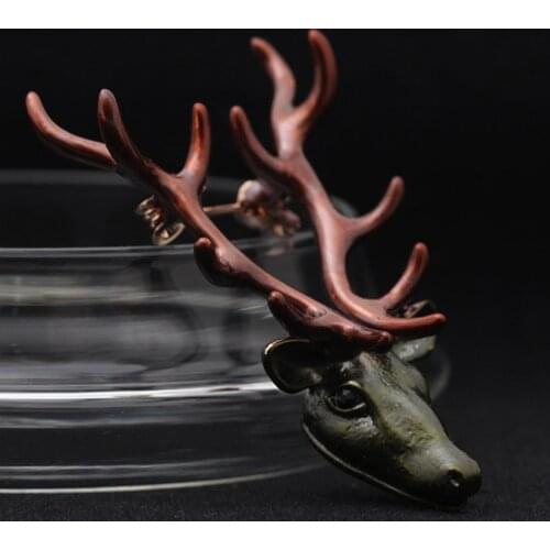 Vintage Animal Brooches For Men Jewelry Deer Brooches For Women Kids Fashion Mens Enamel Hijab Pins Punk Brooch Jewelry