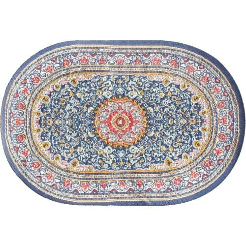 High Quality 1/12 Scale Dollhouse Furniture Miniatures Woven Rug Floor Carpet 14.2x9.8cm Doll House Decoration Kids Classic Toy