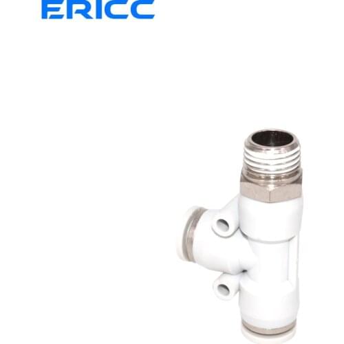 High Quality PD 4 6 8 10 12mm Hose Tube Air Fitting 1/4" 1/8" 3/8" 1/2"BSPT Male Thread Pipe Coupler Pneumatic Connector