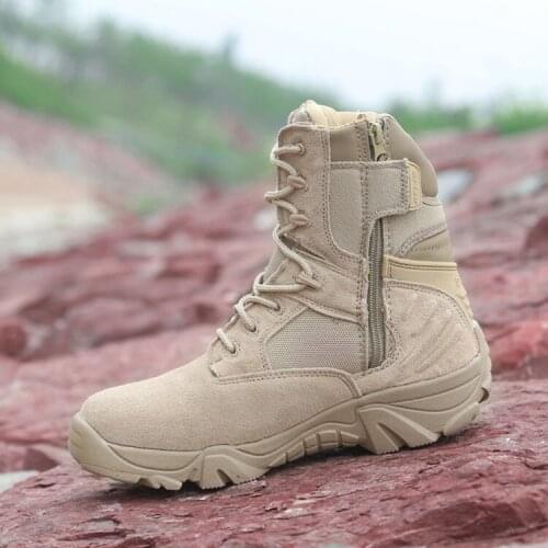 Hot Sale Tactical Hunting Boots Man Shoes Breathable Mesh Shoes Hiking Climbing Sneaker Outdoor Combat Men Boots