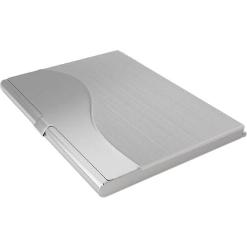 1PC Business ID Credit Card Holder Case Cover Waterproof Stainless Steel Metal Box Storage Office School Supplies Drop Shipping