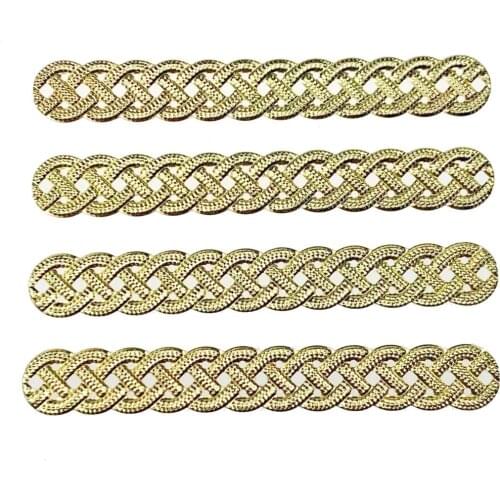 10 pcs Metal Twist Long Connectors For Jewelry Projects 13*99mm Gold color DIY Supplies For Handmade Crafts