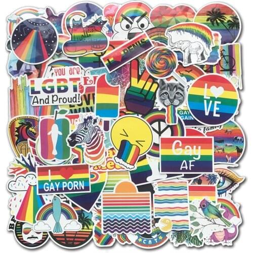100 PCS Rainbow Vsco Stickers Anime Girls Animal Cute Graffiti Sticker Decals to DIY Laptop Suitcase Car Motor Guitar Skateboard