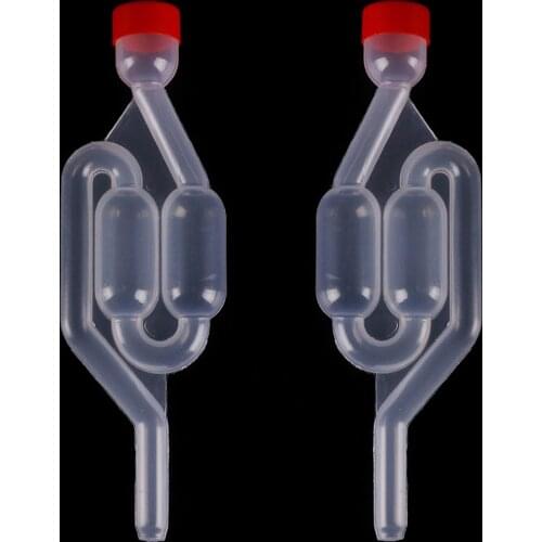 3pcs Plastic Brew Wine Vent Air Lock Exhaust One-way Homemade Winemaking Fermentation Airlock Check Valve Water Sealed Valves