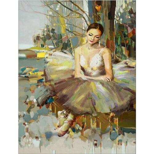 Diamond Painting Cross Stitch picture Full Diamond Embroidery Mosaic Ballerina woman Handicrafts diamond arts stickers