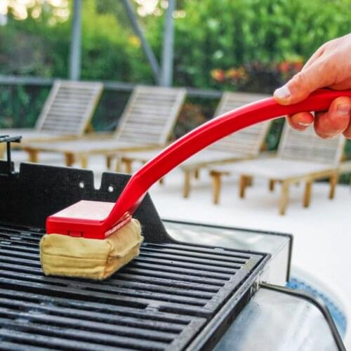 Barbecue Grill Brush Cleaning Brushes Bbq Cleaner With Replaceable Cleaning Head Bristle Durable Outdoor Home Bbq Accessories