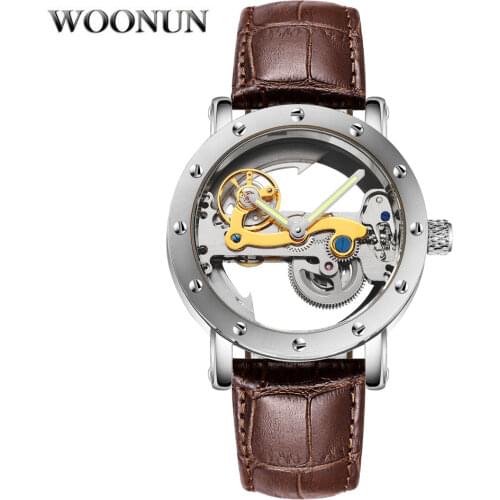 Creative Men Watches Fashion Transparent Hollow Watches Men Automatic Mechanical Watches Mens Watches Winner horloge mannen