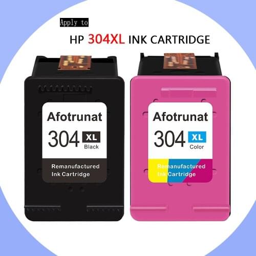 Afotrunat 304XL Replacement Ink Cartridge for Hp304 Hp 304 XL Deskjet Envy 3720 3730 2620 2630 2632 5030 5020 5032 5010 Printer
