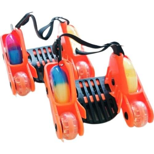 Children Kids Flashing Roller Skating Shoes LED Small Whirlwind Pulley Flash Wheel heel Roller Skates Sports Roller Skate Shoes