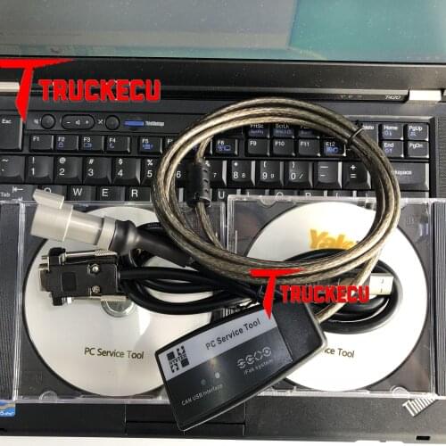 For Yale Hyster PC Service Tool Ifak CAN USB Interface hyster yale forklift truck diagnostic kit+T420 laptop