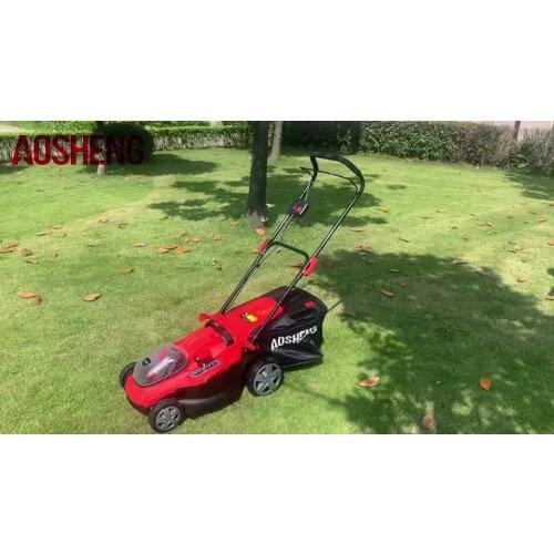AOSHENG 40V li-ion battery power professional lithium-ion cordless 400mm lawnmower garden tool lithium lawn mower