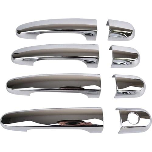For Kia Sportage 2005 - 2010 Chrome Side Door Handle Cover Catch Trim Car Bezel Molding Sticker 2006 2007 2008 2009